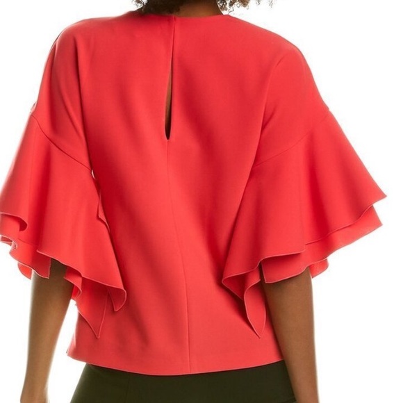 Carolina Herrera Ruffle Sleeve Blouse - Picture 2 of 10